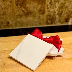 Square marble patterned coasters (set of 4)